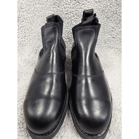 1982 WEINBRENNER Black Leather Safety Toe BILTRITE Sole Chelsea Boots Men\'s 7 EE main image 10